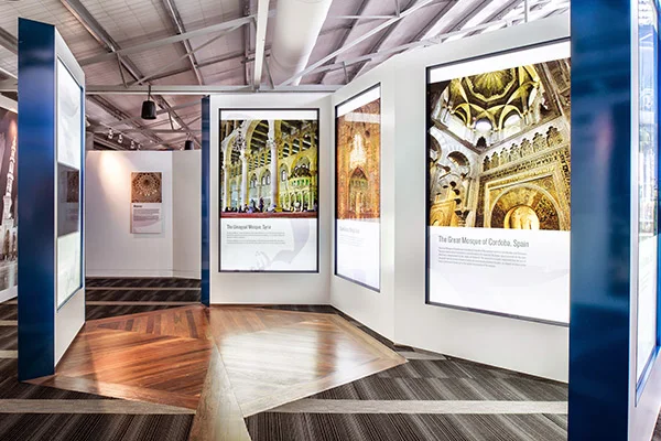 Visitors in the architecture gallery